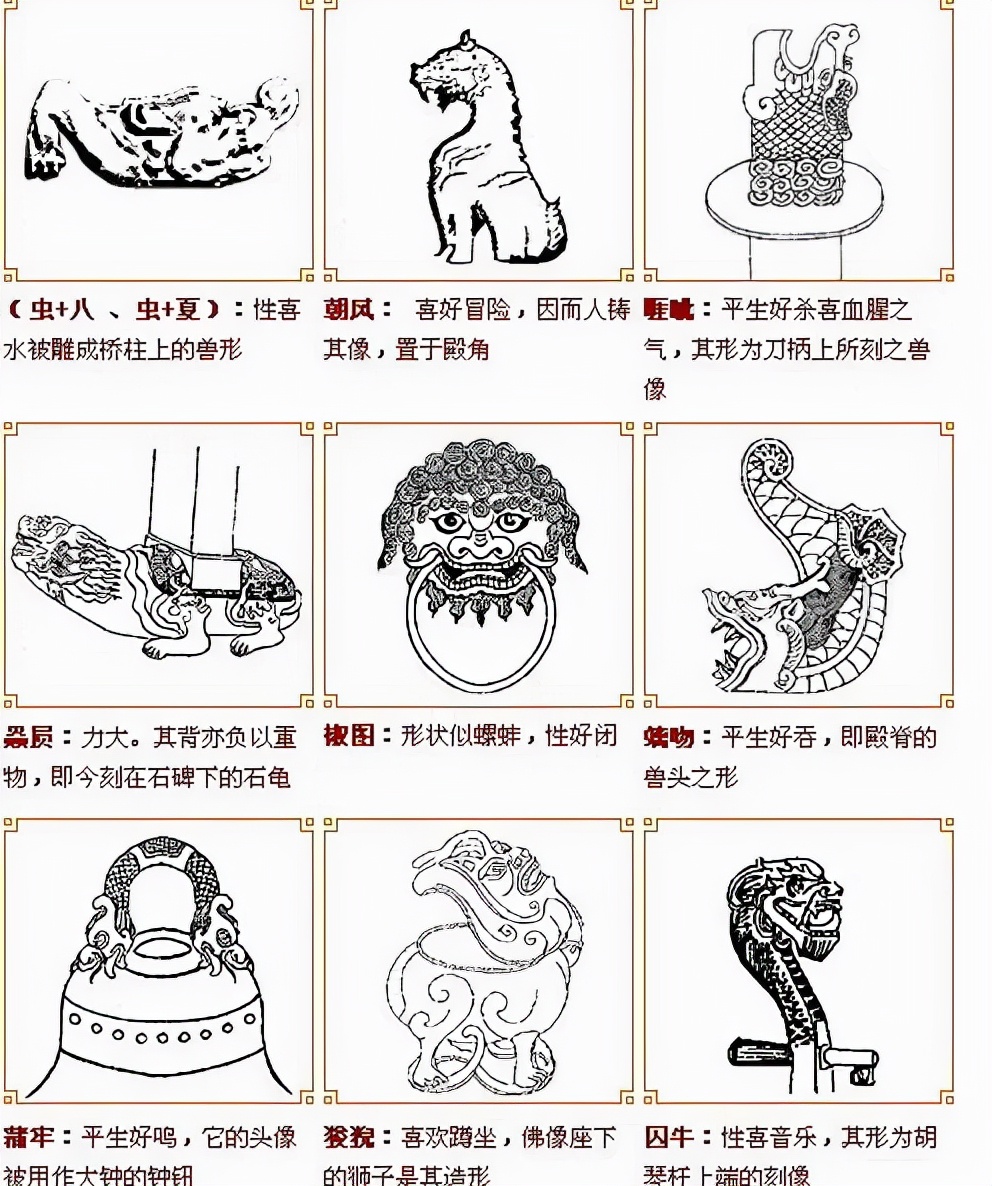 中国古代四大神兽青龙传说:龙生九子不成龙,各有所好