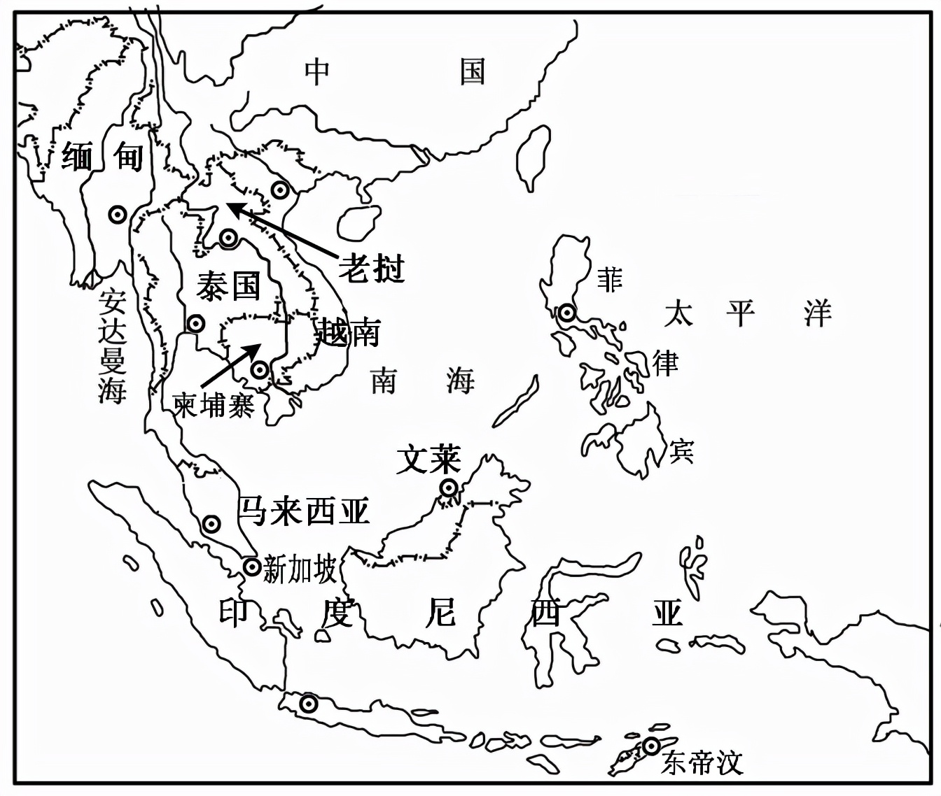 东南亚气候类型分布（东南亚组成与范围以及自然地理特征）