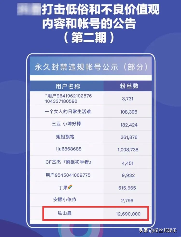 铁山靠账号没了(铁山靠凉凉被永久封禁，粉丝质问“凭什么”，其实他被封禁不冤)
