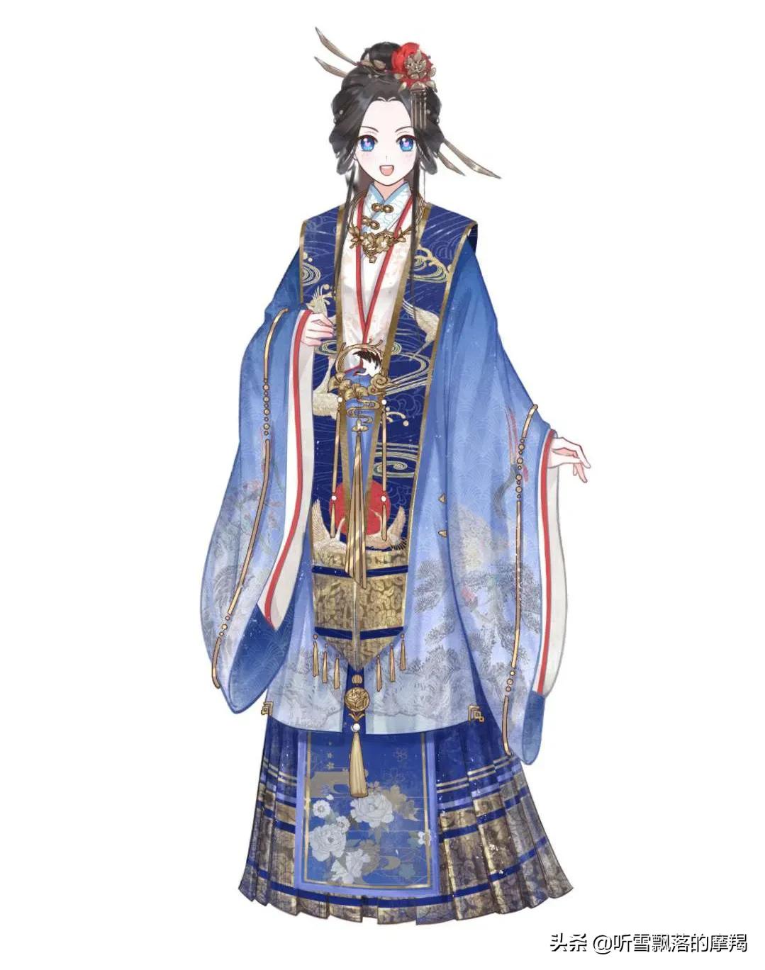十二星座穿越成古风美女，天秤座最端庄，双鱼座最活泼