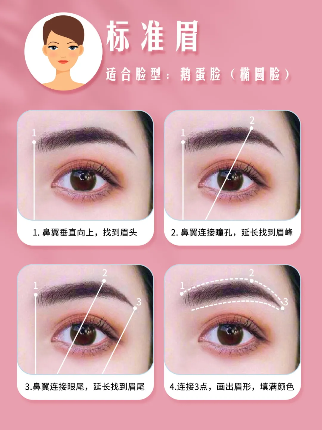 6种眉型画法!内含详细教程,对“脸”入座
