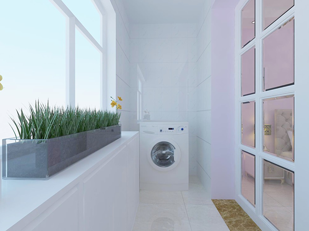 三,美观的阳台瓷砖装修效果图