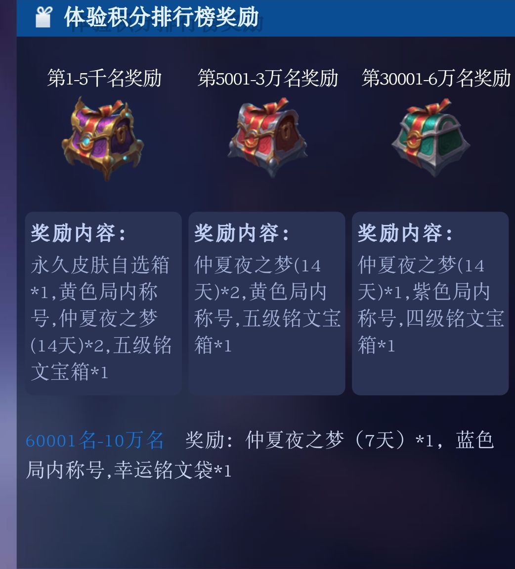 王者荣耀体验服