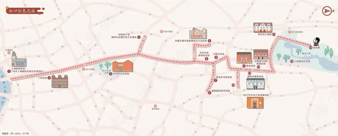 上海红色文化地图（2021版）发布！6条红色线路等你打卡