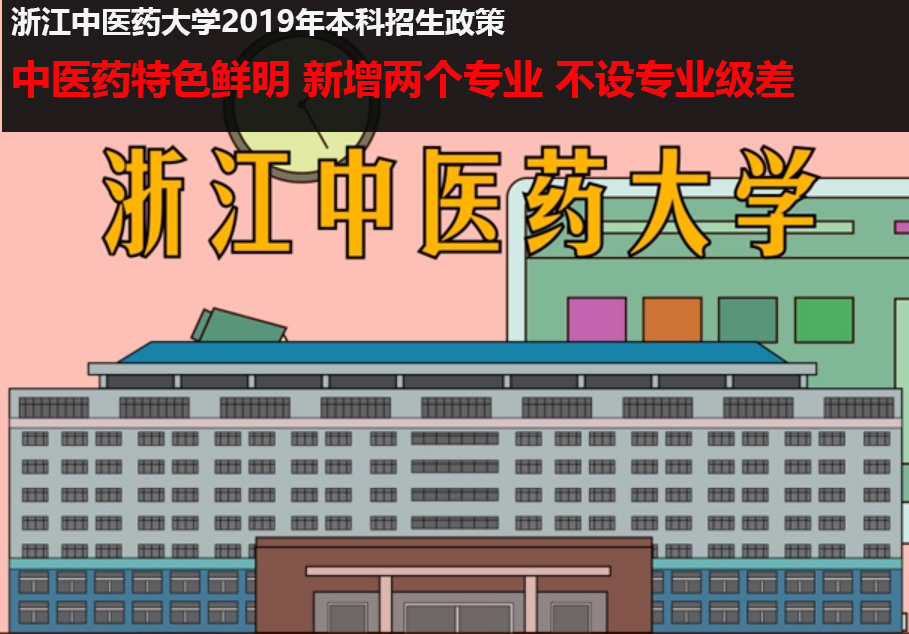 浙江中医药大学研究生招生简章（浙江中医药大学2019年本科招生政策）