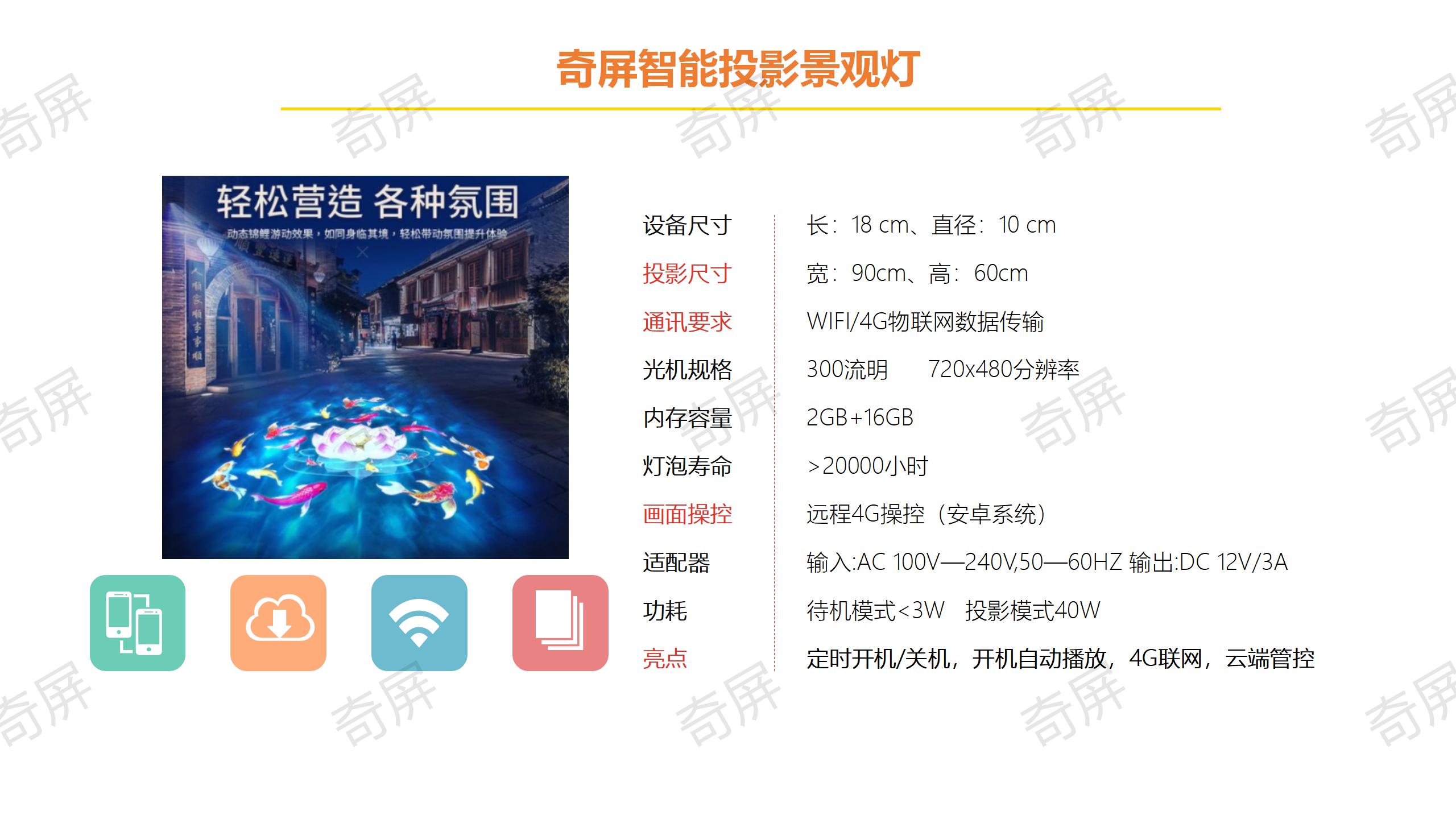 奇屏电梯广告投影仪/智能投影路灯/梯控系统/电梯智能杀菌机