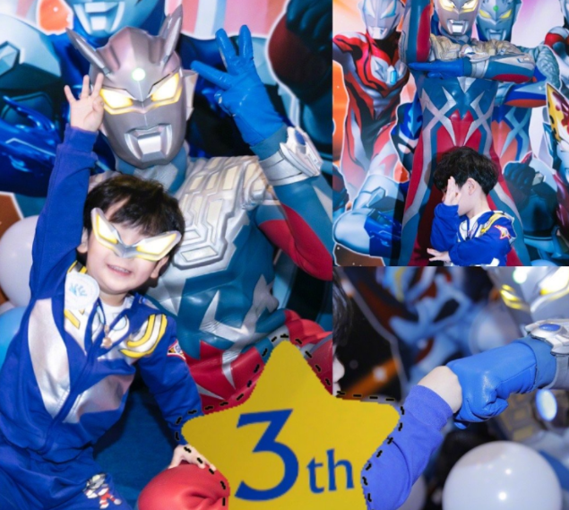 黄晓明生日小海绵送手写祝福，baby也节目秀恩爱，一家三口太幸福