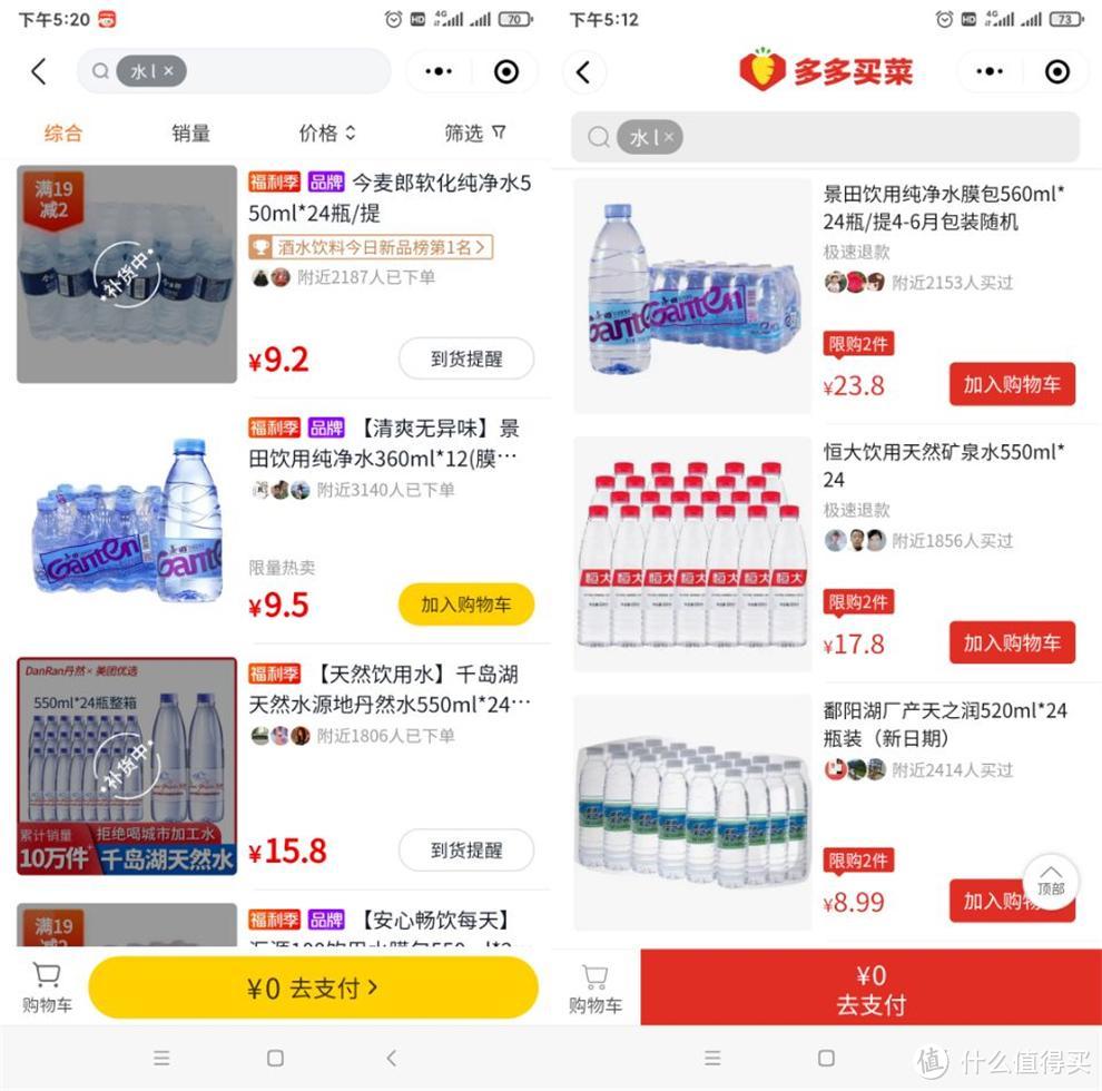 无需运费！9大品牌纯净水&矿泉水社区团购价格横评