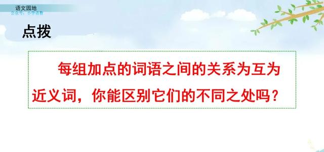 部编语文四年级下册《语文园地八》图文解读+知识点+课堂测试