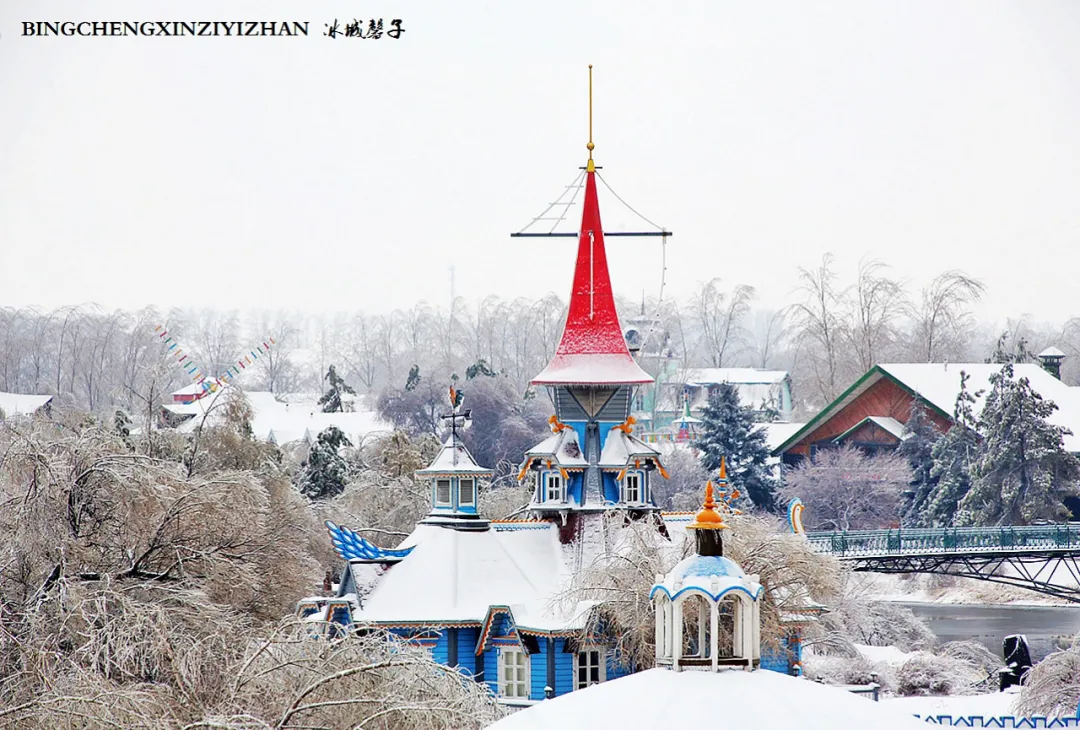 冰城暴雪冻雨之时，却让哈尔滨成为冬的水墨画卷