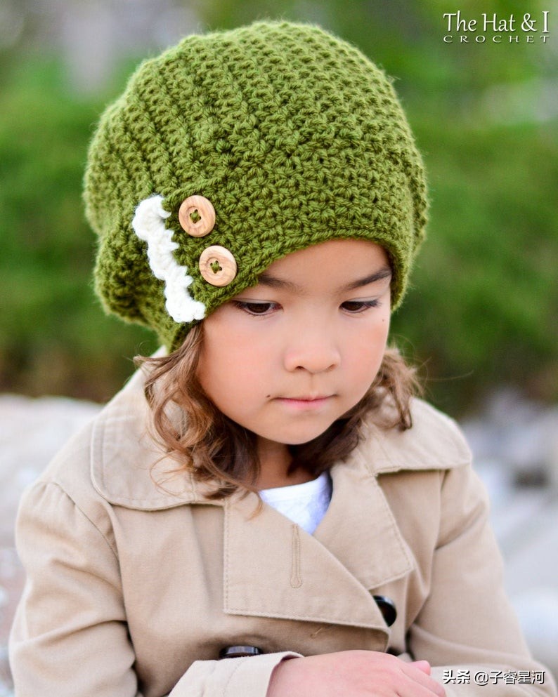 最新出炉的儿童冬季帽子花样，款款新颖又漂亮，仿一个吧