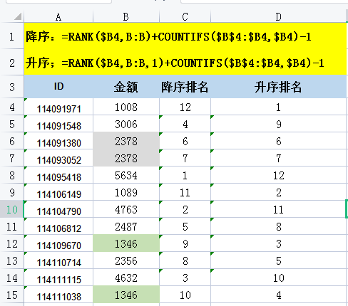 Excel：4个排名函数总结，你用过几个？