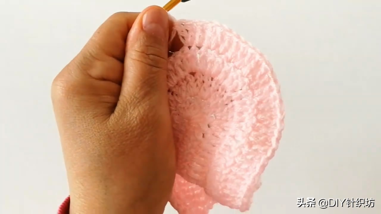 「毛线编织」镂空包头帽的钩织方法