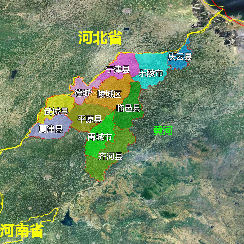 乐陵地图图片(带你快速了解山东省德州各市辖区县市)