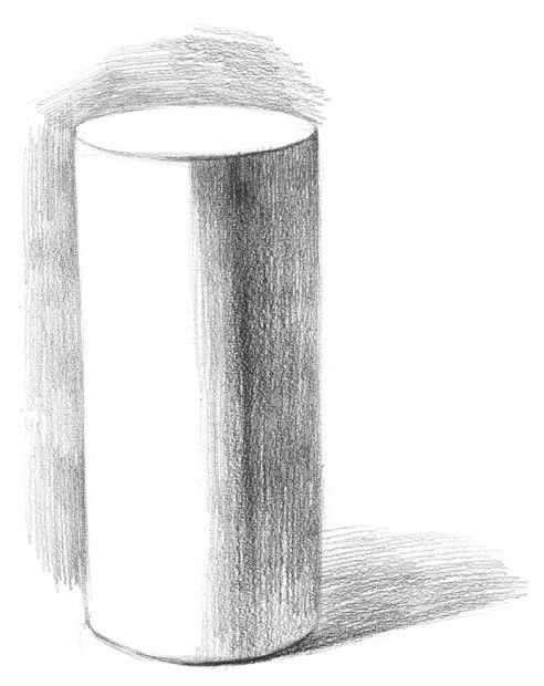几何体素描很难画？分步骤教你画圆柱体画法，简单易学，建议收藏