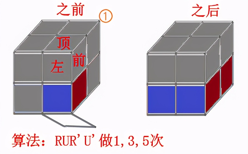 二阶魔方教程新手公式，二阶魔方万能还原公式