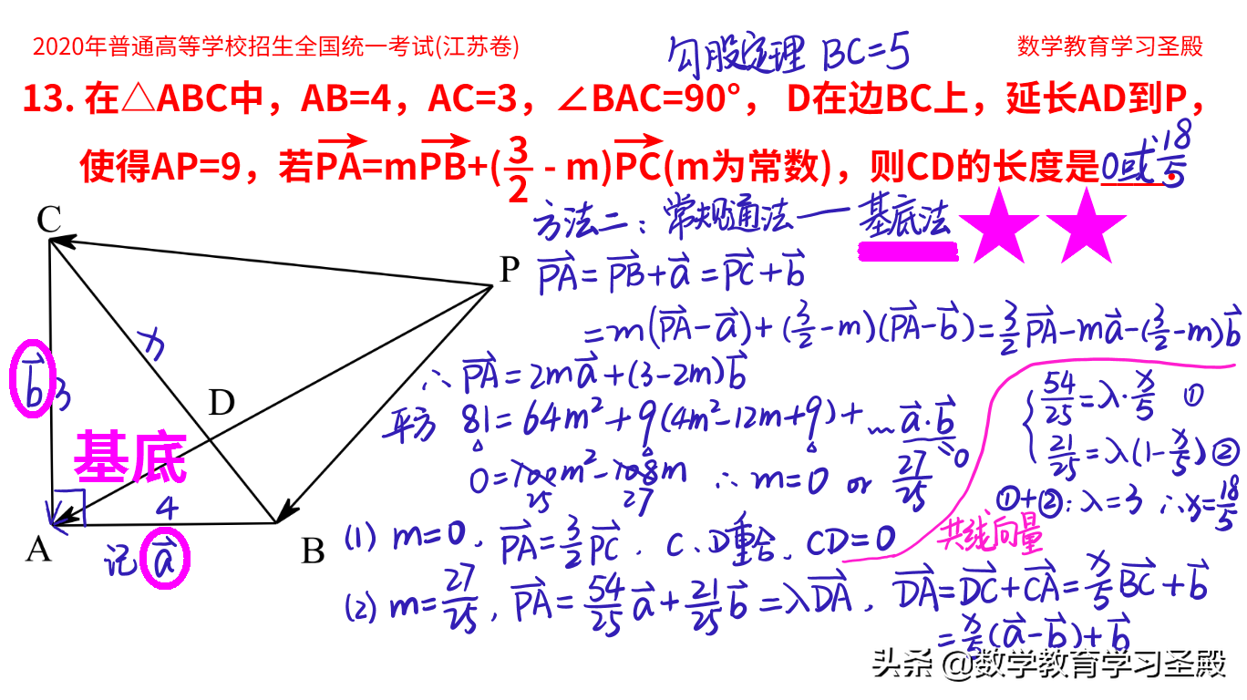 2020年高考数学江苏卷13题惹争议，不少同学冤枉丢5分？3种好方法