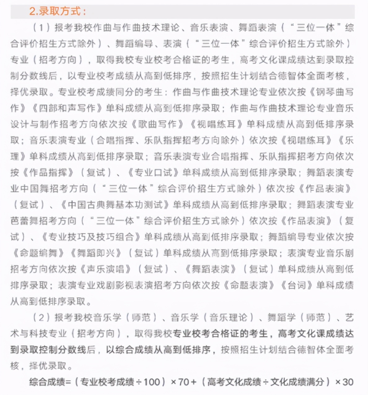 20所院校艺术专业录取原则盘点：这些院校对文化课要求最低