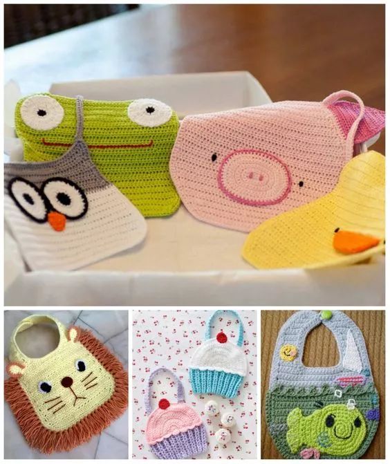 棒针编织婴儿围嘴的教程