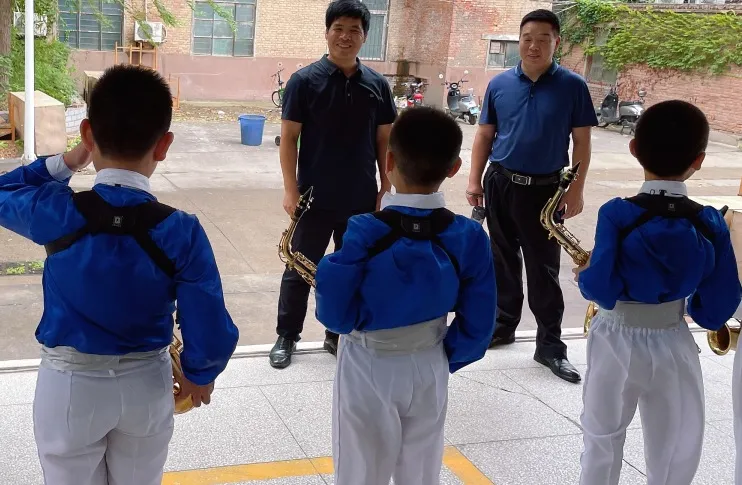 南阳市实验学校管乐团登上了省级舞台
