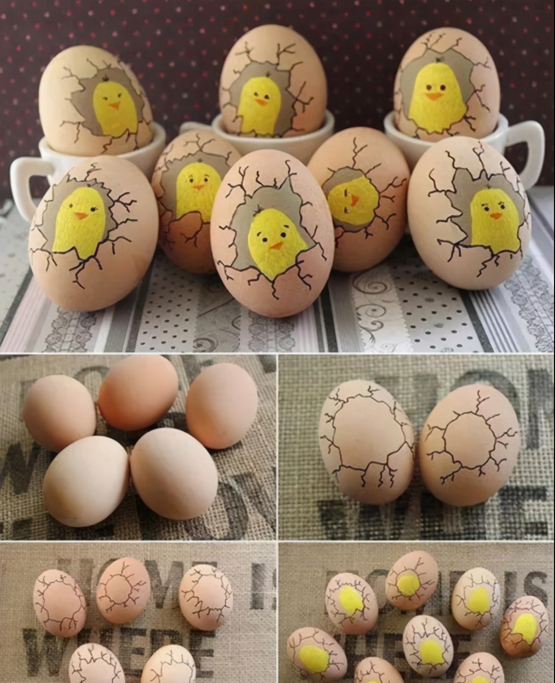 蛋壳美术作品图片