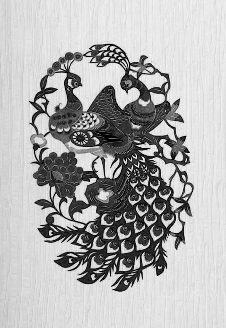 吉祥物,前程似锦,高尚和雅典,以及白头偕老的象征——孔雀