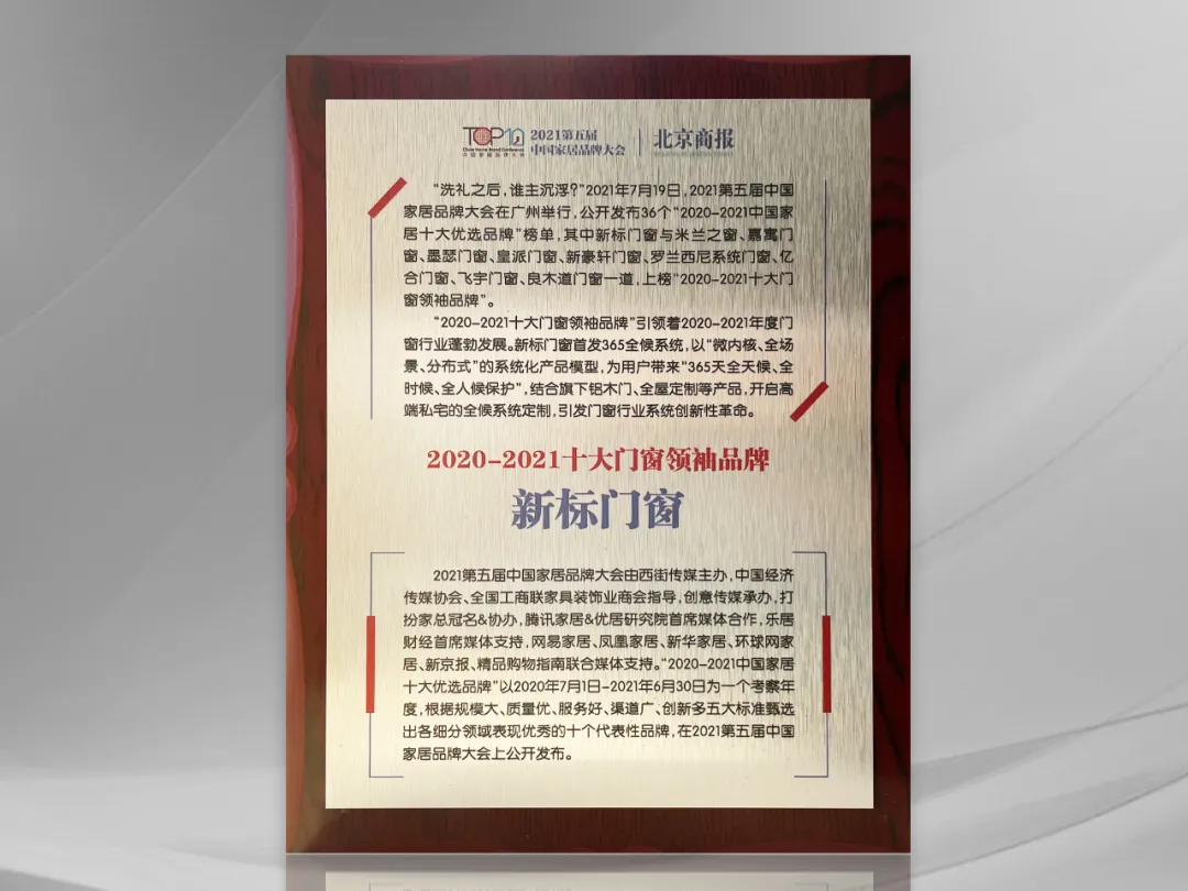新标门窗：40年行业标杆，品质至臻，用户信赖的高端系统门窗品牌。