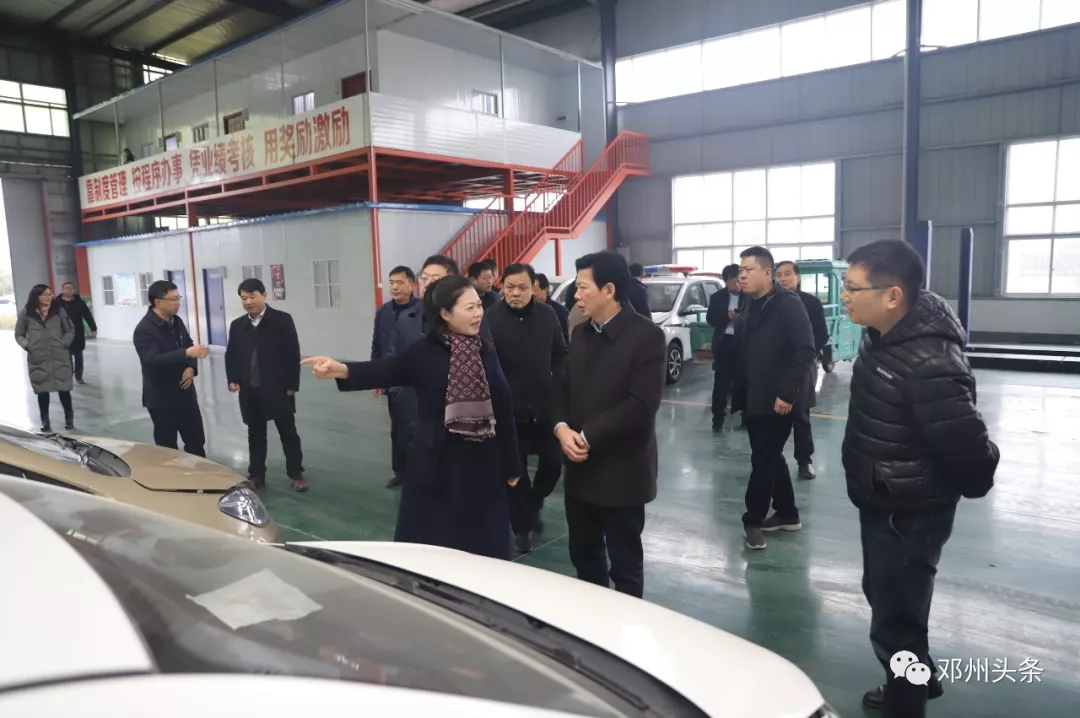邓州市代市长邓俊峰调研该市工业企业发展情况