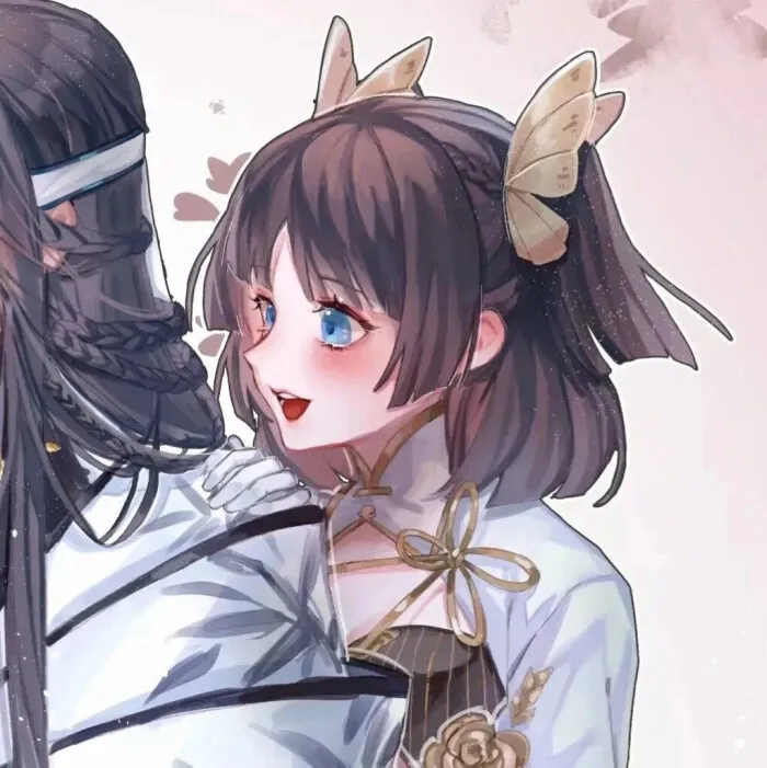 古风情侣头像,君埋泉下泥销骨,而我寄人间朝与暮