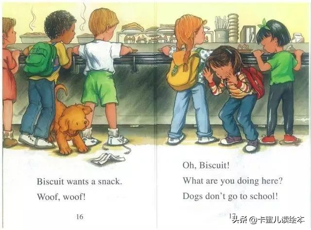 英文有声绘本《Biscuit Goes To School》 小饼干去上学