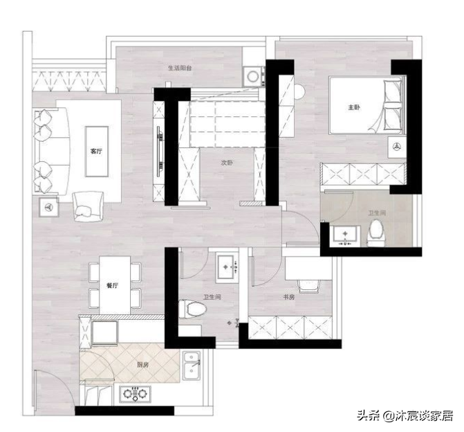 看完她家，发现简约美式真是清新柔美，全屋舒服干净，想复制回家