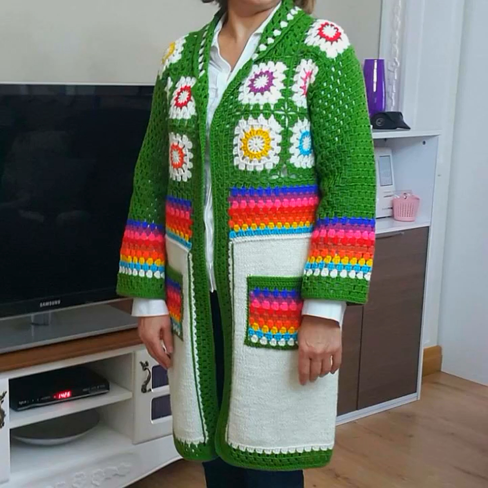 中年女性的最爱！超多款手工编织的春季开衫外套，温暖又漂亮