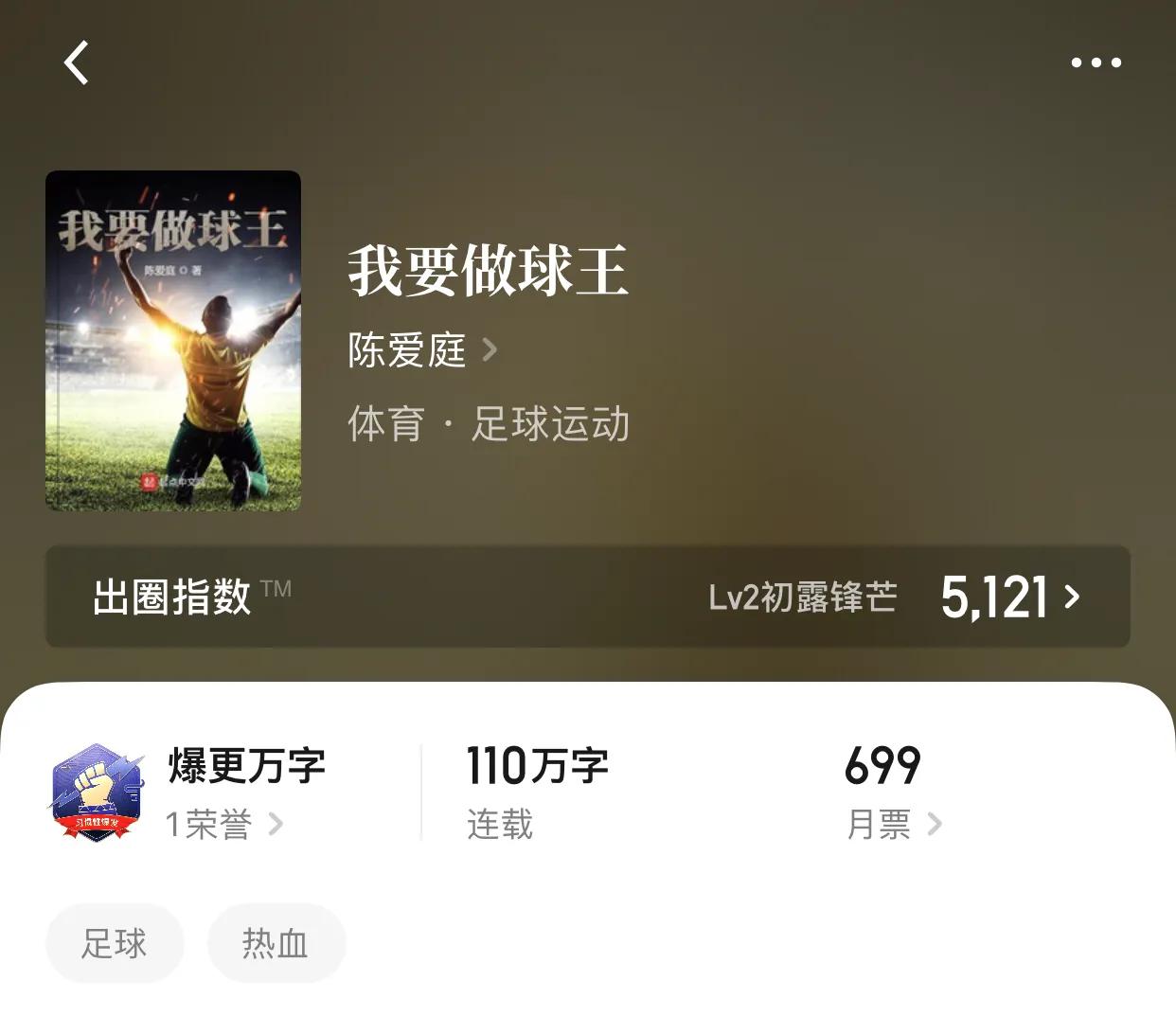 几本体育小说，一个依靠梦想而创作的分类，不管成绩如何，是英雄