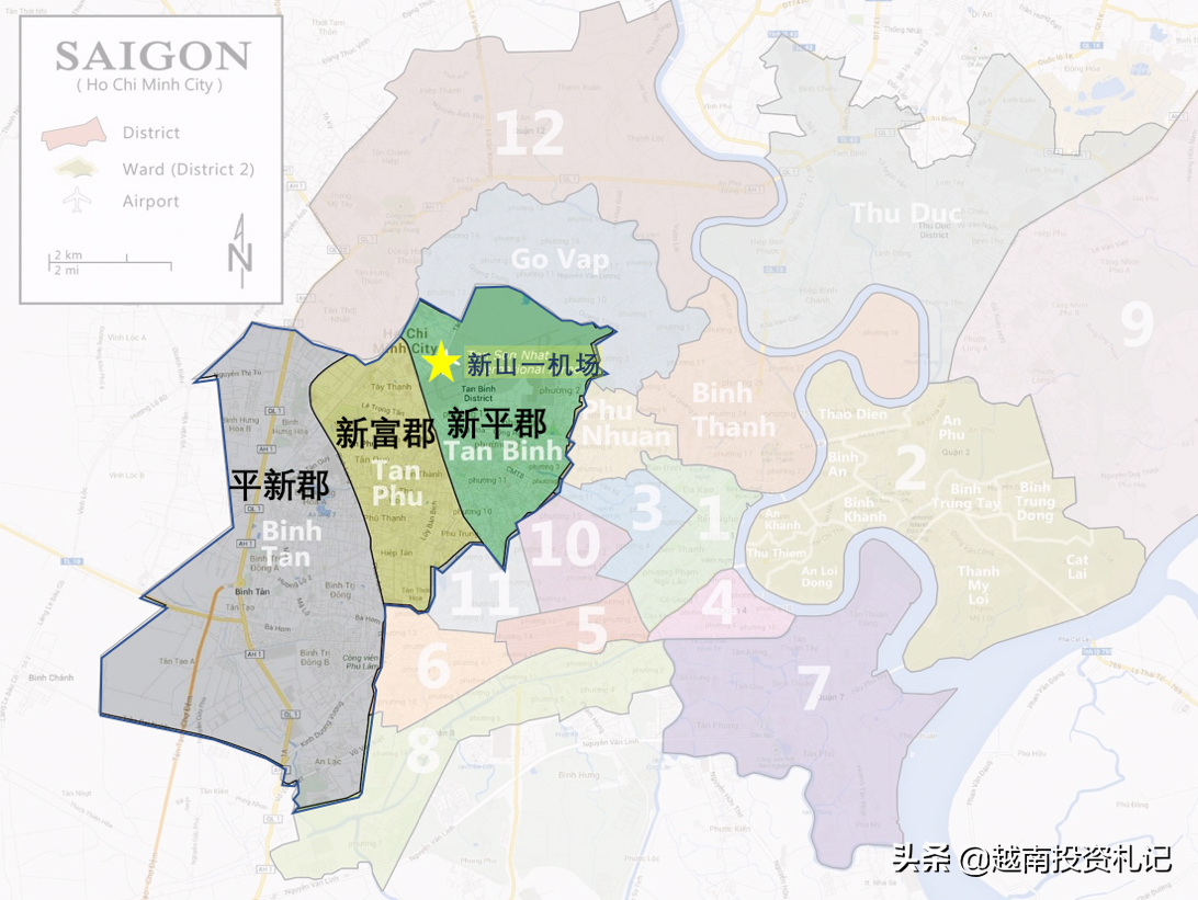 越南第一大城市胡志明市，各郡发展区别竟这么大？