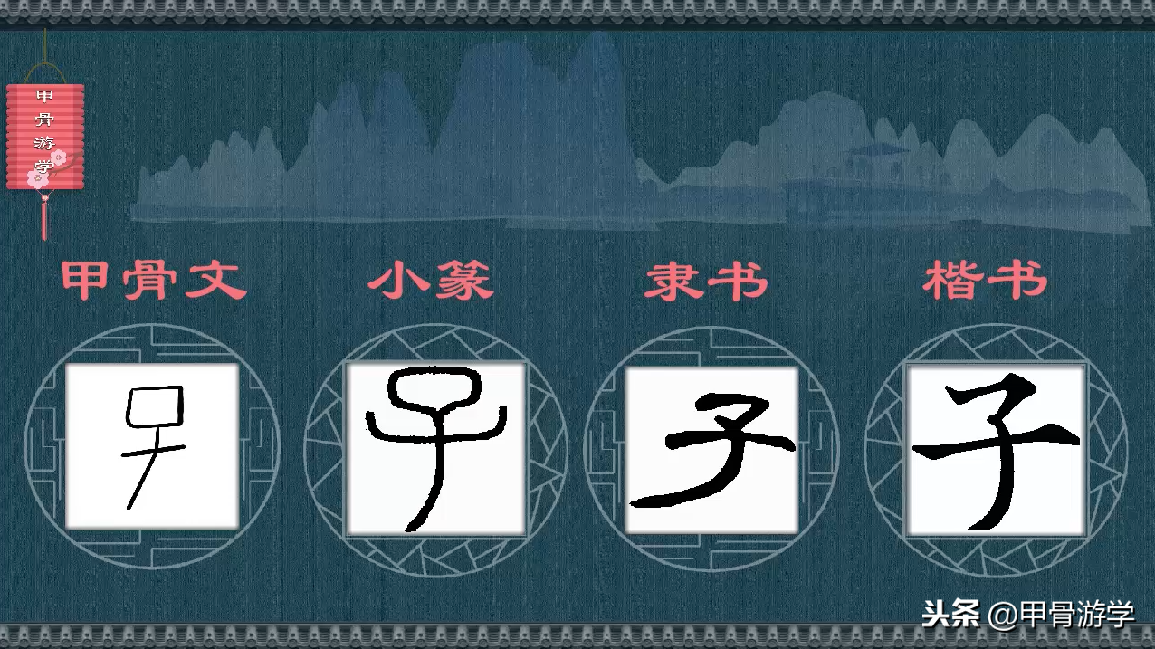 说文解字：“子”的图解