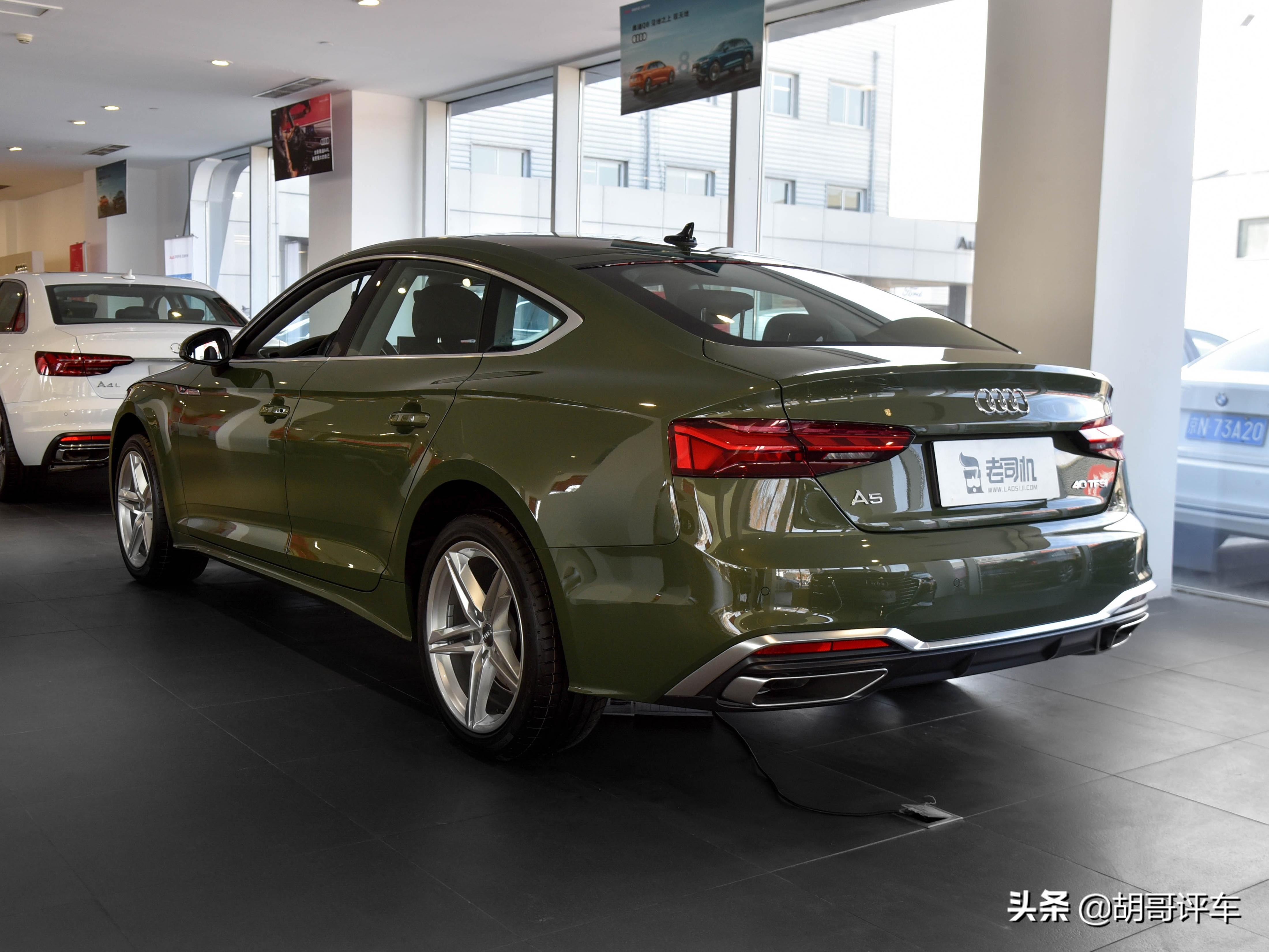 进口的奥迪轿车，舒适性不错外观更帅气，实拍奥迪A5