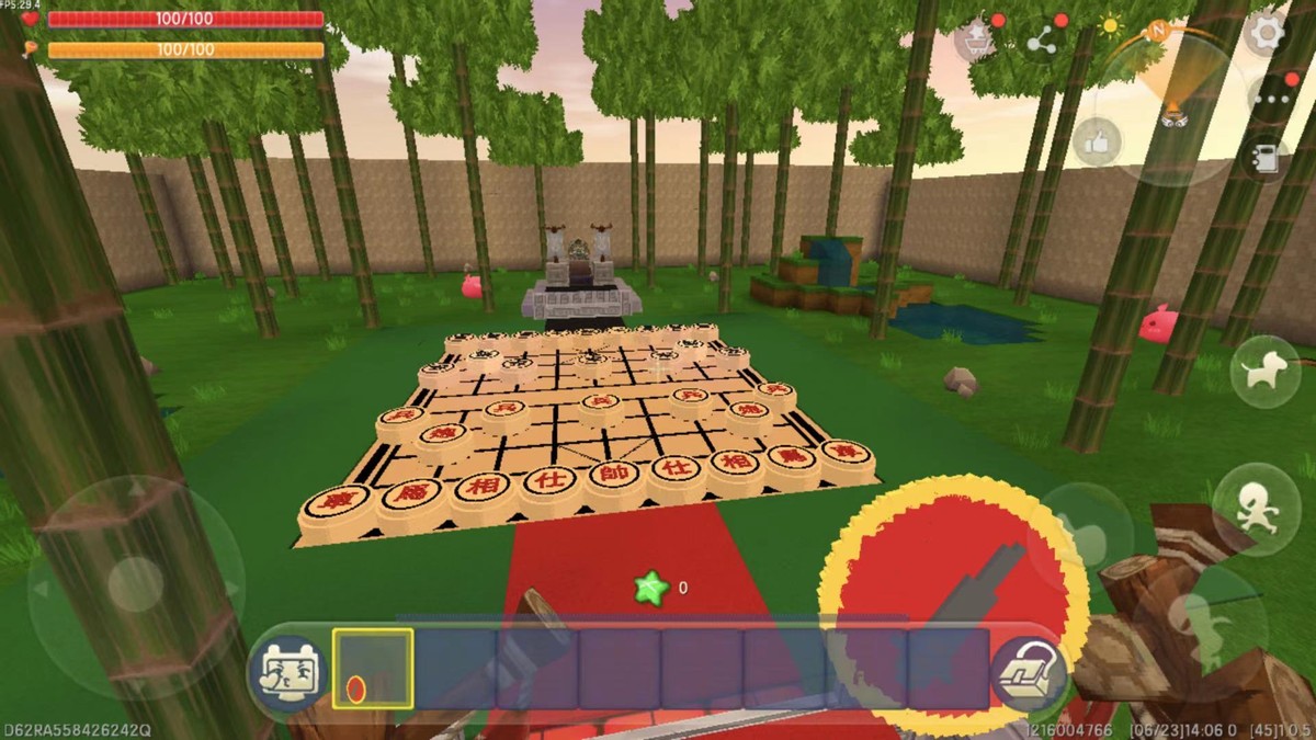 《迷你世界》之中国象棋，两人对弈小游戏，3D版场景代入感很强