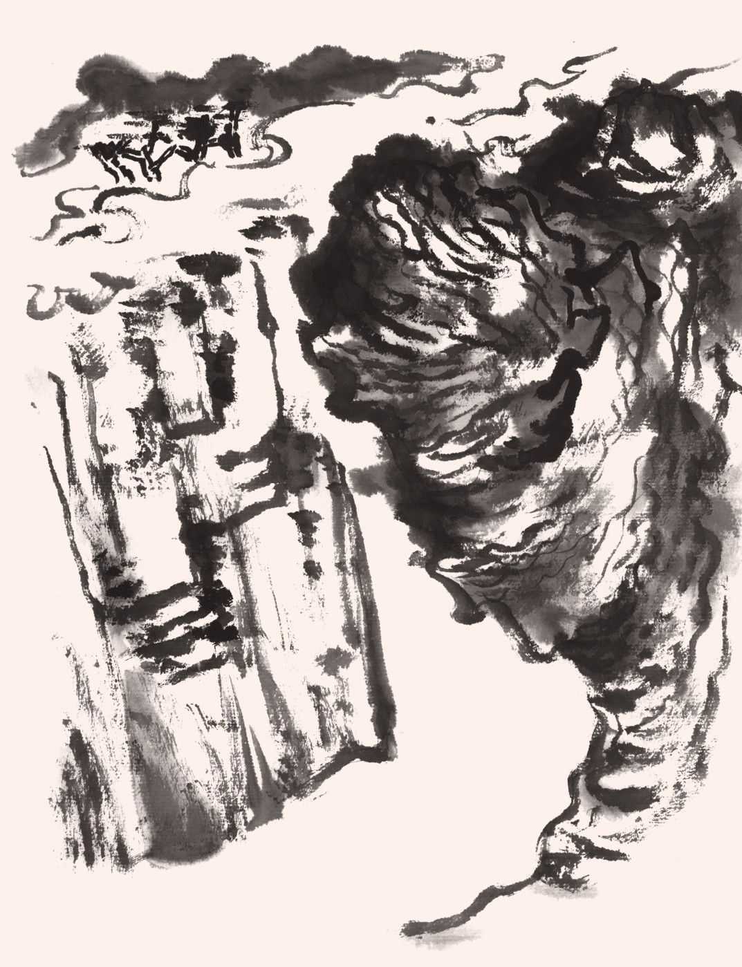 国画不会画云？老艺术家教你三种云的画法，学会几分钟一副画！