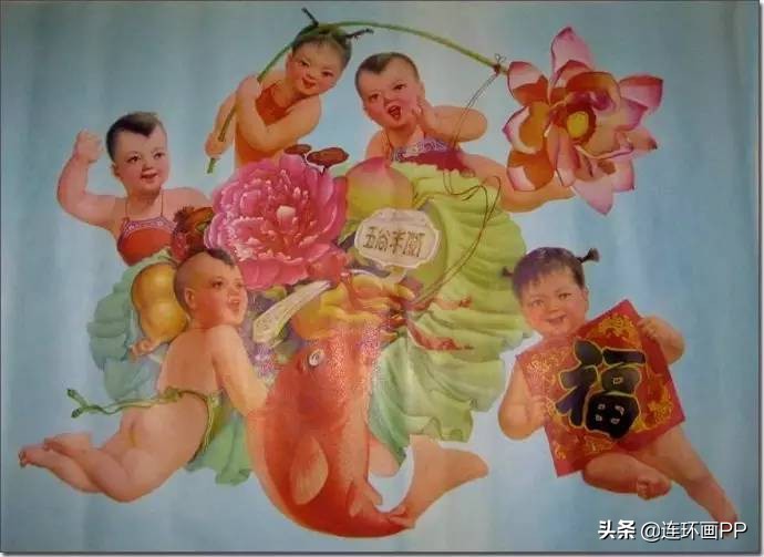 「招财纳福」年年有鱼的娃娃年画大集合，太萌太可爱了