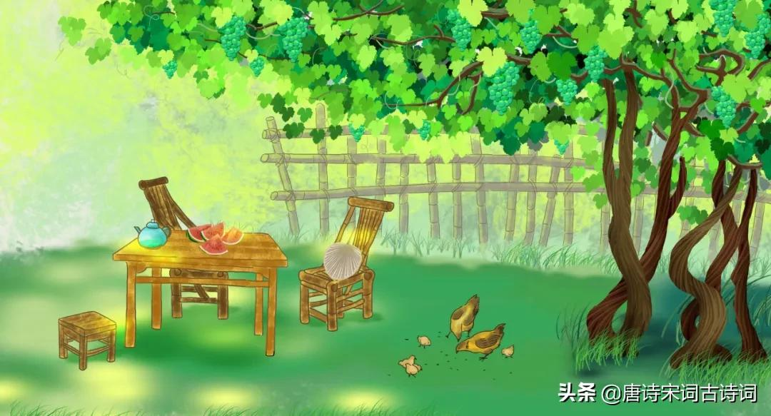 青山修竹矮篱笆,仿佛林泉隐者家