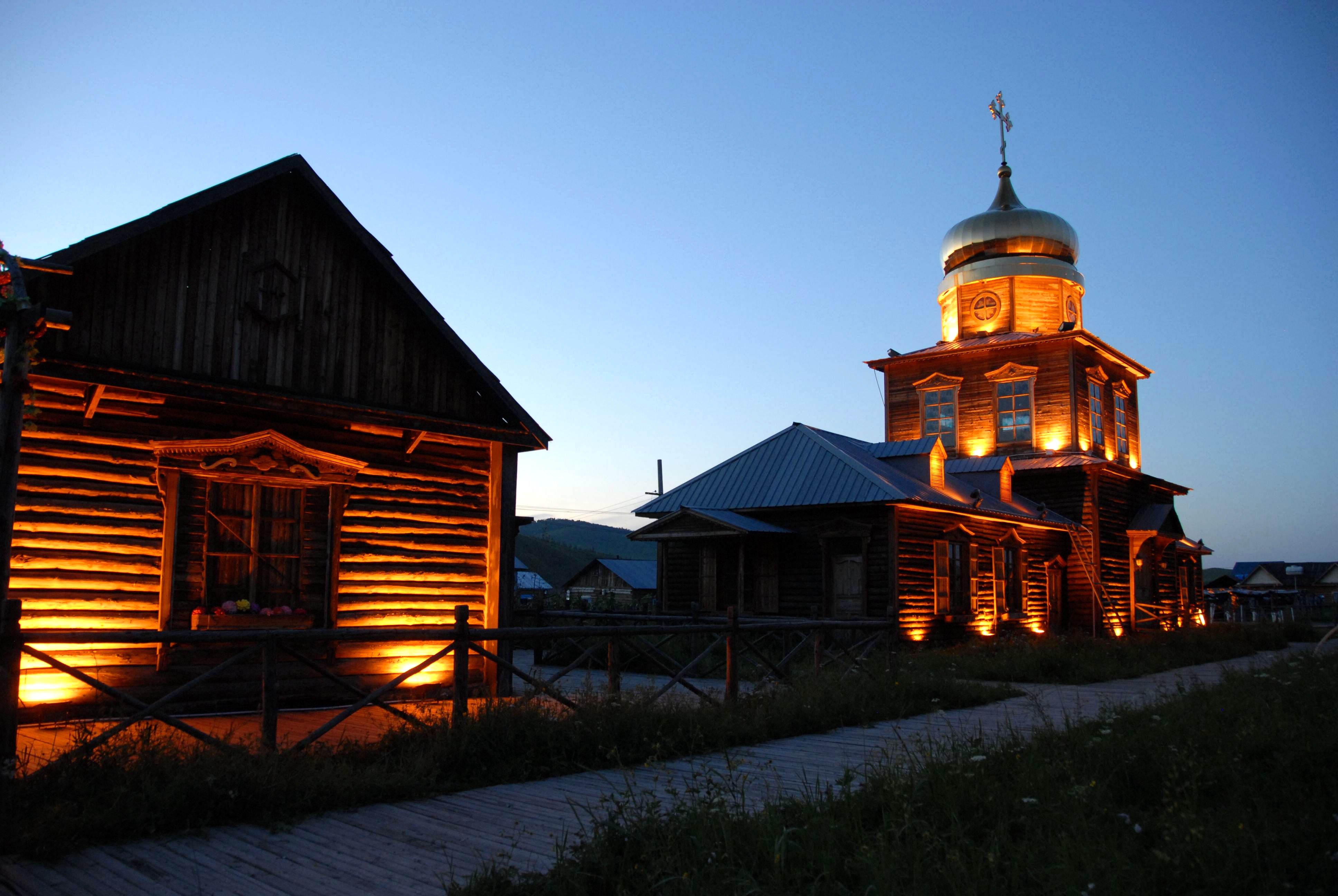 木刻楞暂时不会让我担心恩和民族乡隔额尔古纳河与俄罗斯赤塔州相望