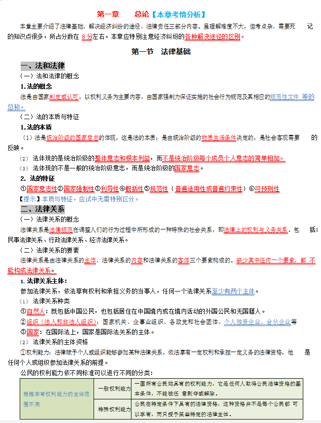 2022年初级会计2门90、95通过，学霸总结三色笔记，供大家参考