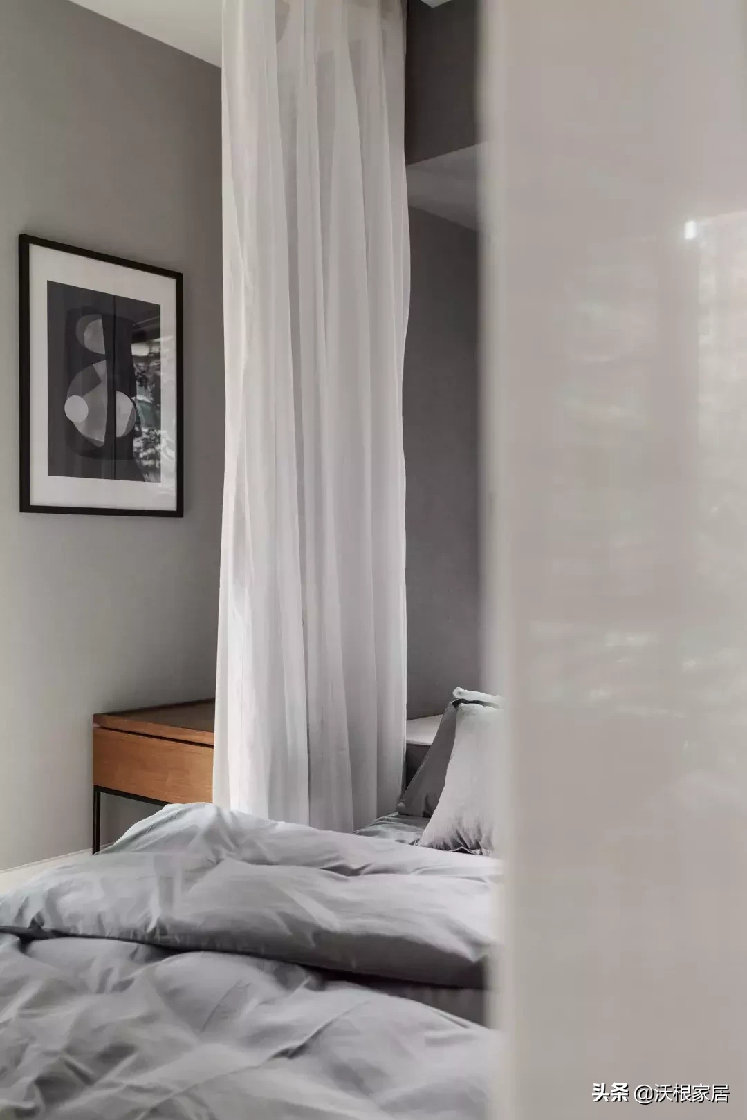 118㎡现代简约，卧室这样挂蚊帐，真是实用又漂亮！