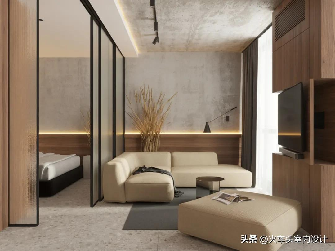 45㎡，舒适的单身公寓