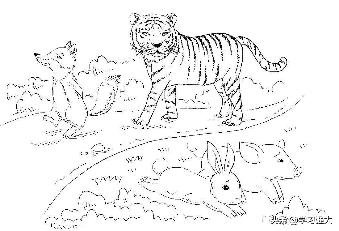 小学3~6年级文言文阅读与训练《狐假虎威》