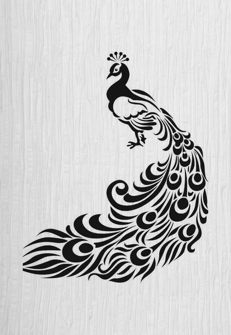 吉祥物,前程似锦,高尚和雅典,以及白头偕老的象征——孔雀