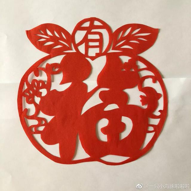 春节系列剪纸教程第三期: 过年贴上自己剪的福，来年鼠你有福气