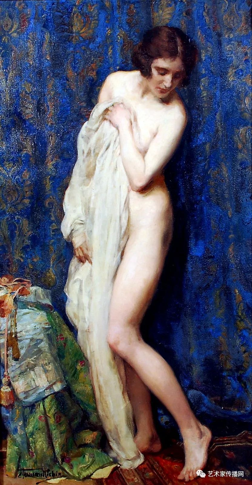 比利时艺术家女人体油画，楚楚动人，不止是笔触之美