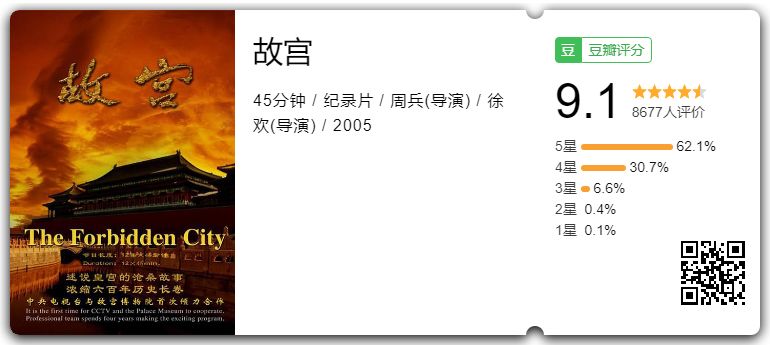 豆瓣9分+，11部顶级国产片，纵览人文中国