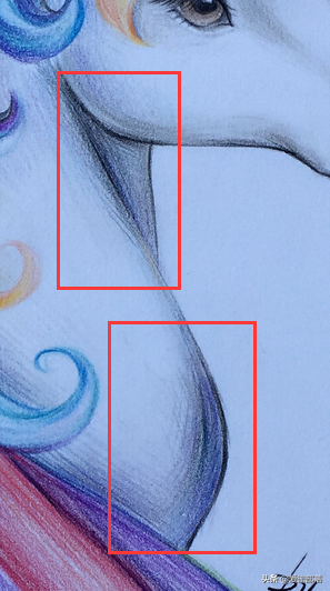 彩色发型的独角兽，彩铅绘画教程